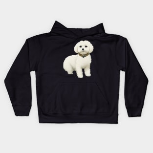 Cutie Maltipoo Puppy Fluffy Dog Maltese Poodle Lover Kids Hoodie